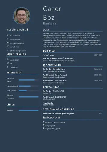 Bankacı CV Örnekleri cv indir